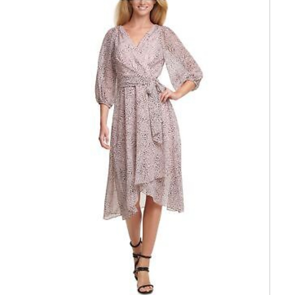 DKNY Baby Pink Animal Print Dress